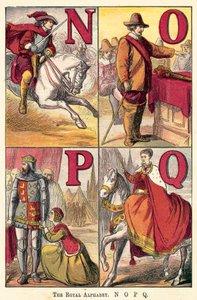 Das königliche Alphabet, N, O, P, Q von English School